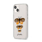 Butterfly Halloween Personalised iPhone 14 Clear Tough Case Starlight Angled Image