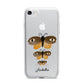 Butterfly Halloween Personalised iPhone 7 Bumper Case on Silver iPhone