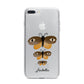 Butterfly Halloween Personalised iPhone 7 Plus Bumper Case on Silver iPhone
