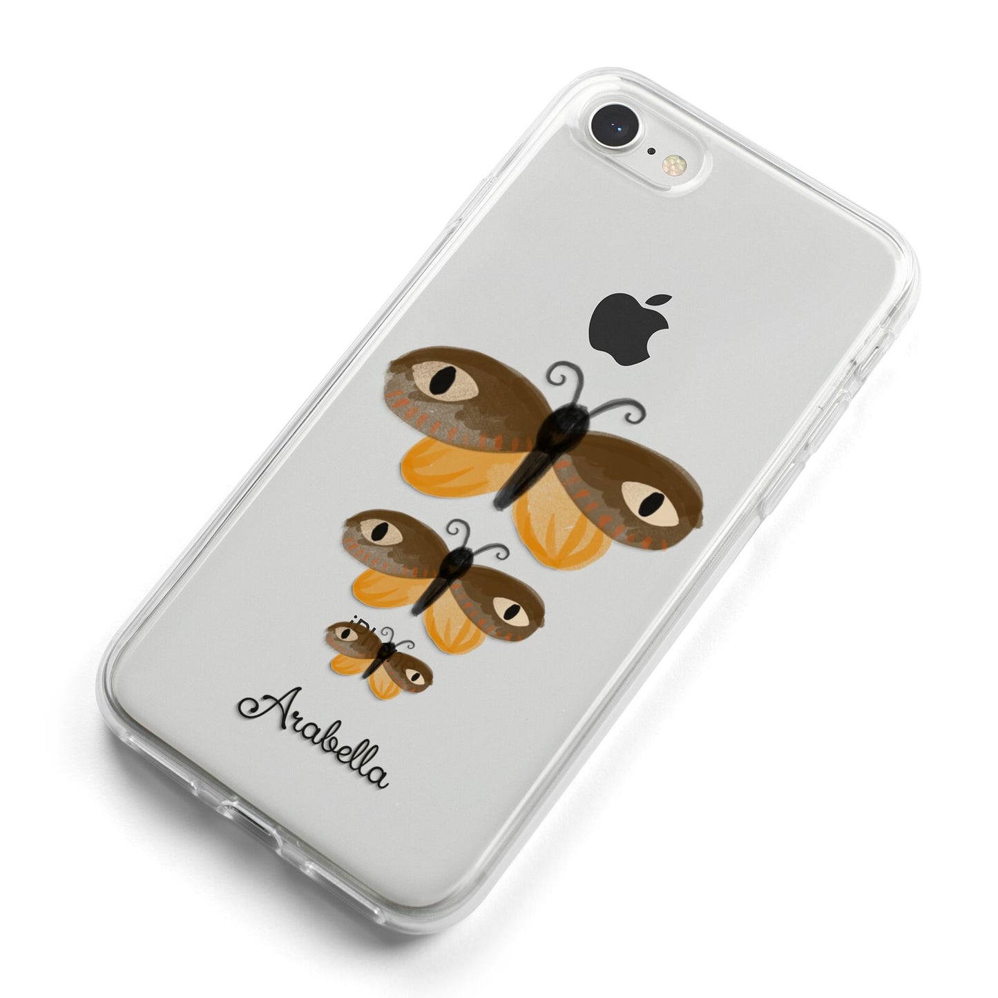 Butterfly Halloween Personalised iPhone 8 Bumper Case on Silver iPhone Alternative Image