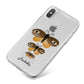 Butterfly Halloween Personalised iPhone X Bumper Case on Silver iPhone