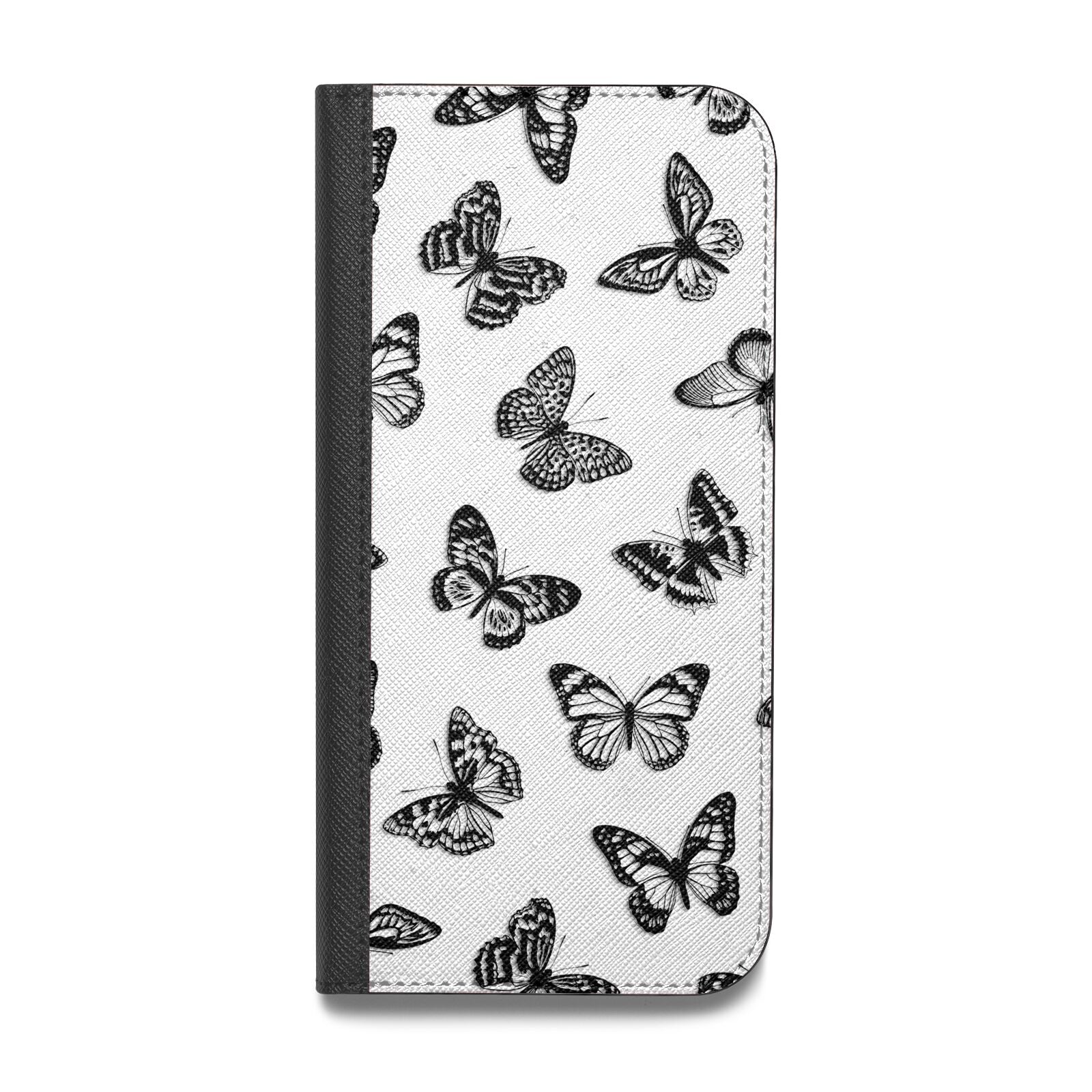 Butterfly Vegan Leather Flip Samsung Case