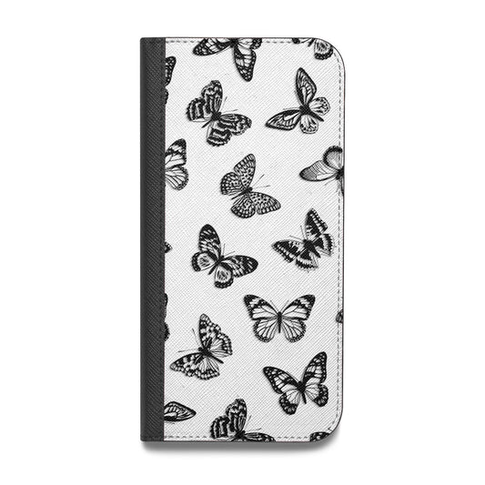 Butterfly Vegan Leather Flip iPhone Case