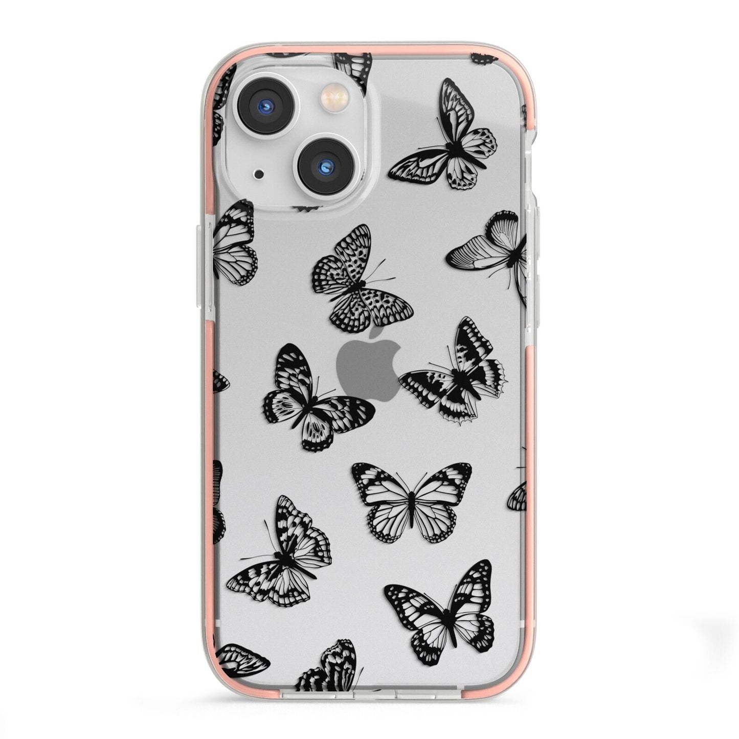 Butterfly iPhone 13 Mini TPU Impact Case with Pink Edges