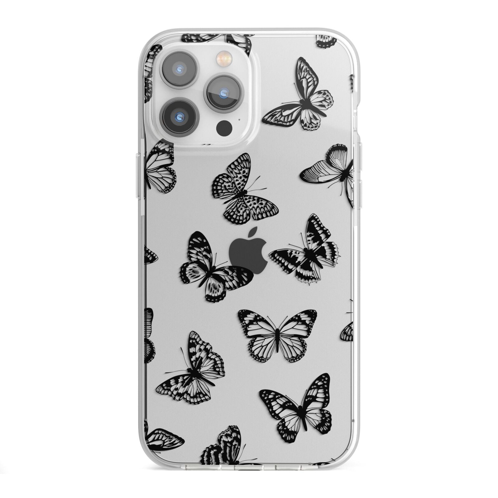 Butterfly iPhone 13 Pro Max TPU Impact Case with White Edges