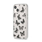 Butterfly iPhone 14 Clear Tough Case Starlight Angled Image