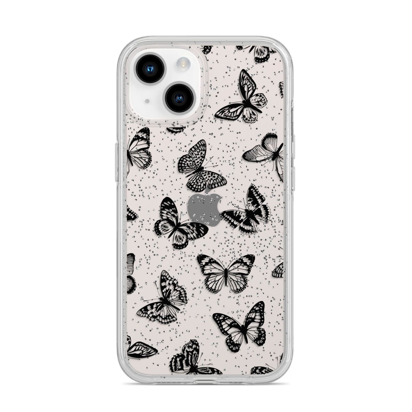 Butterfly iPhone 14 Glitter Tough Case Starlight