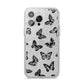 Butterfly iPhone 14 Pro Max Glitter Tough Case Silver
