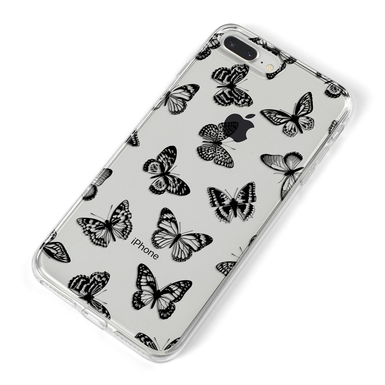 Butterfly iPhone 8 Plus Bumper Case on Silver iPhone Alternative Image