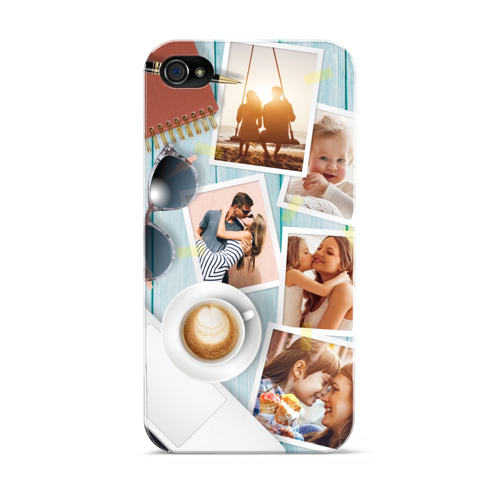 Cafe Scene Photo Montage Upload Apple iPhone 4s Case