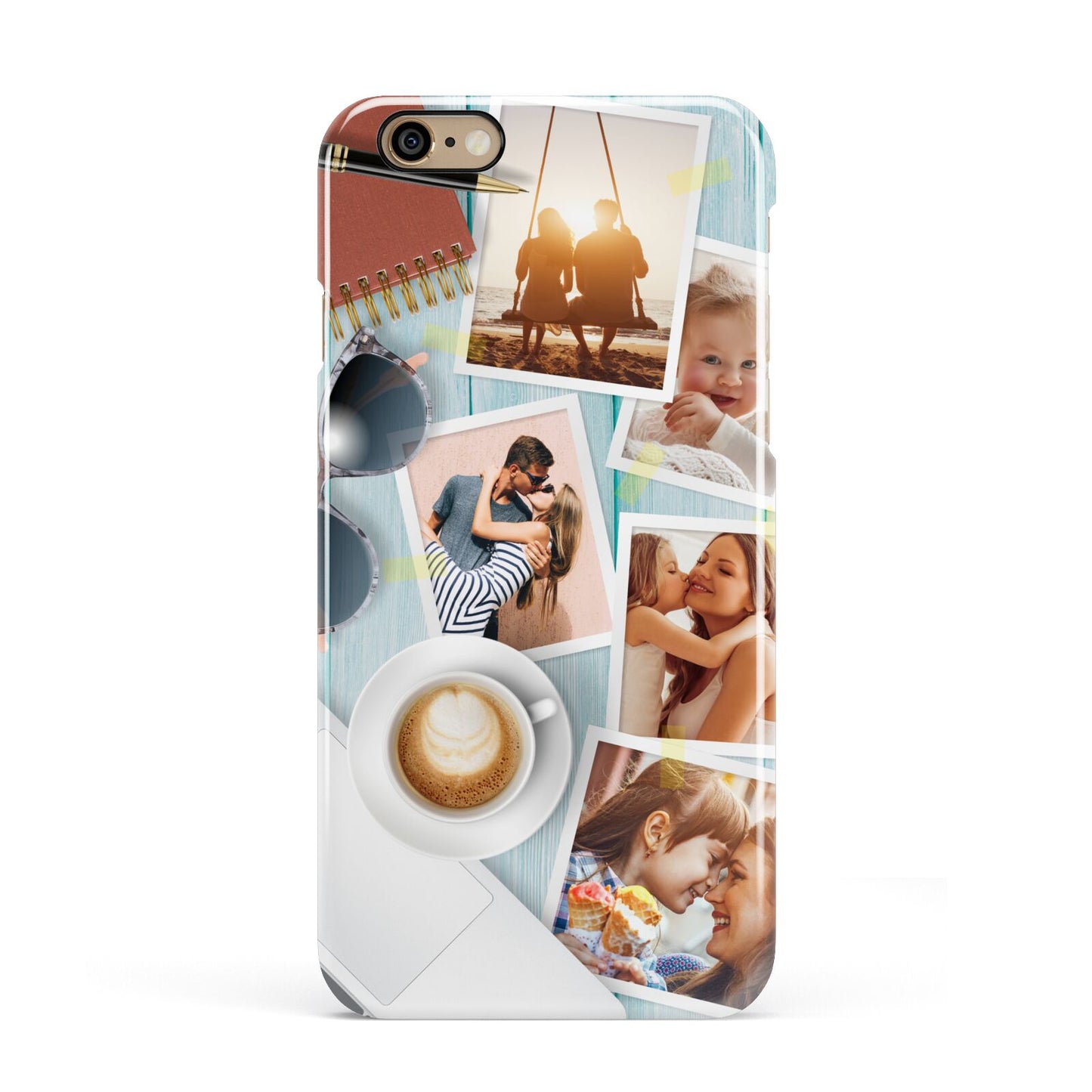 Cafe Scene Photo Montage Upload Apple iPhone 6 3D Snap Case