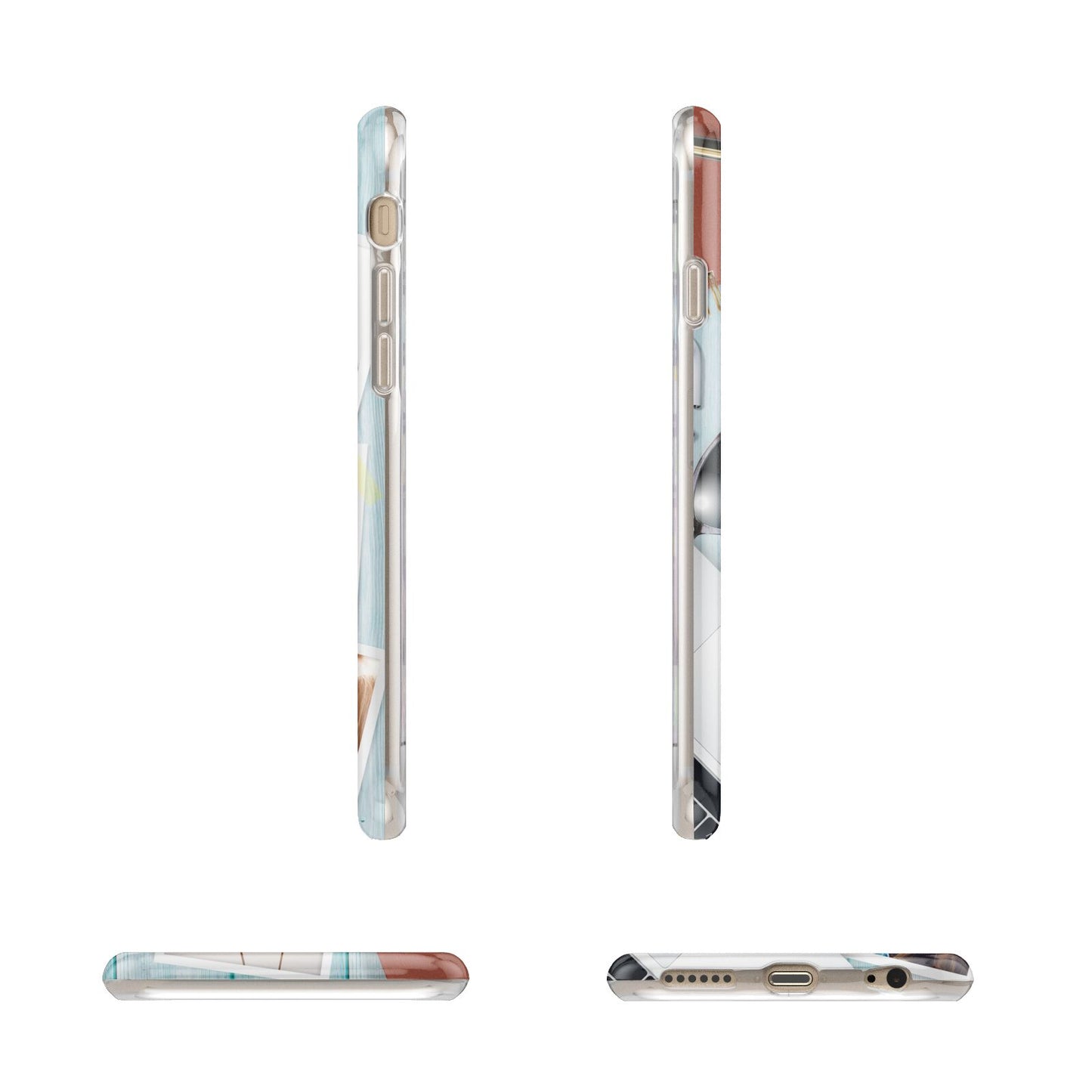 Cafe Scene Photo Montage Upload Apple iPhone 6 3D Wrap Tough Case Alternative Image Angles