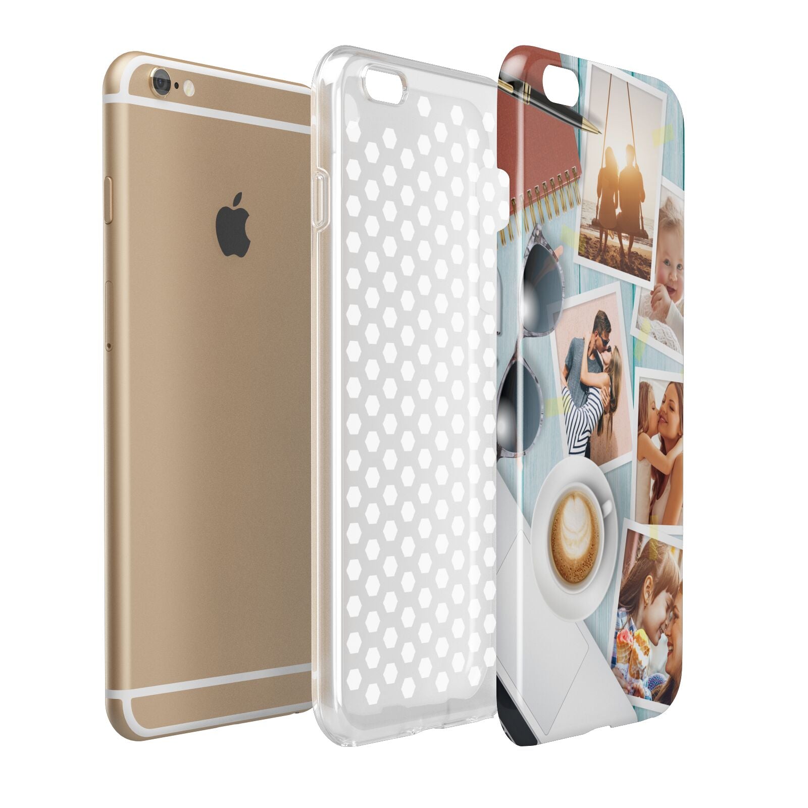 Cafe Scene Photo Montage Upload Apple iPhone 6 Plus 3D Tough Case Expand Detail Image