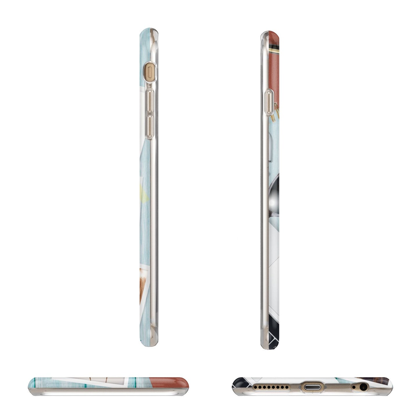 Cafe Scene Photo Montage Upload Apple iPhone 6 Plus 3D Wrap Tough Case Alternative Image Angles