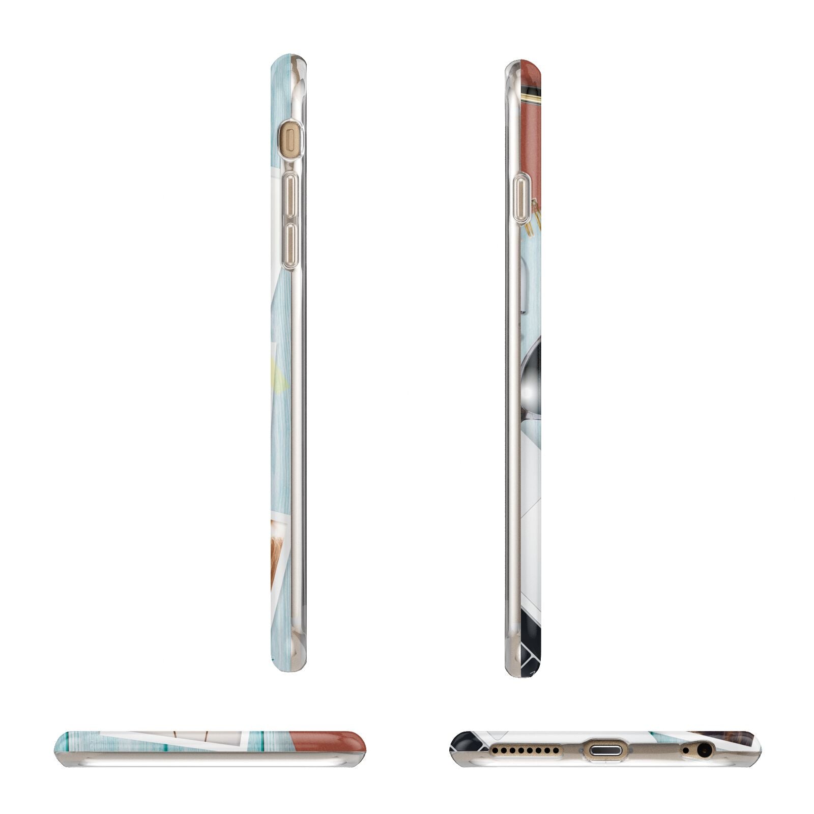 Cafe Scene Photo Montage Upload Apple iPhone 6 Plus 3D Wrap Tough Case Alternative Image Angles