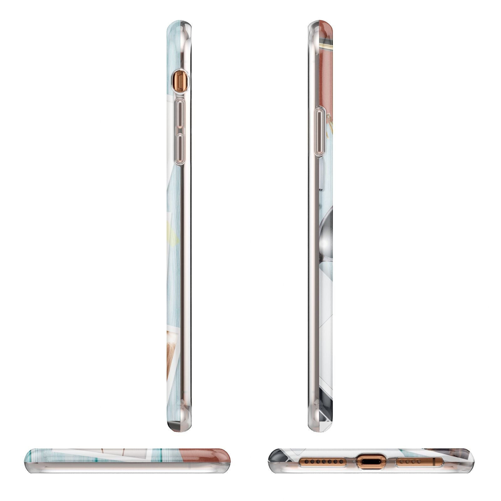 Cafe Scene Photo Montage Upload Apple iPhone XS Max 3D Wrap Tough Case Alternative Image Angles