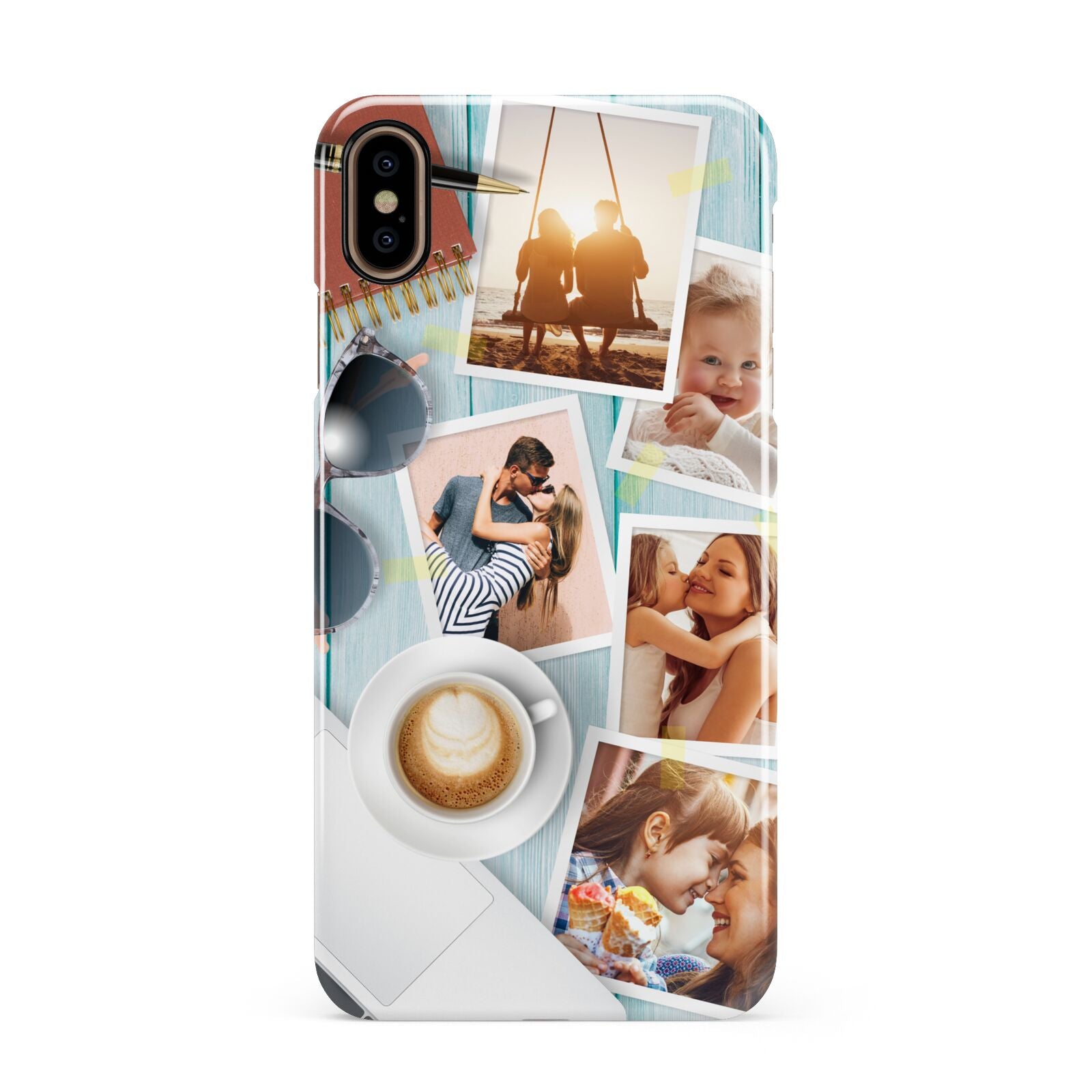 Cafe Scene Photo Montage Upload Apple iPhone Xs Max 3D Snap Case