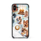 Cafe Scene Photo Montage Upload Apple iPhone Xs Max Impact Case Black Edge on Black Phone