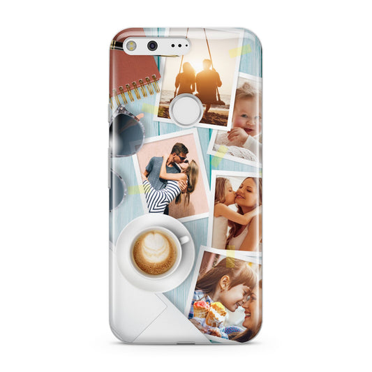 Cafe Scene Photo Montage Upload Google Pixel Case