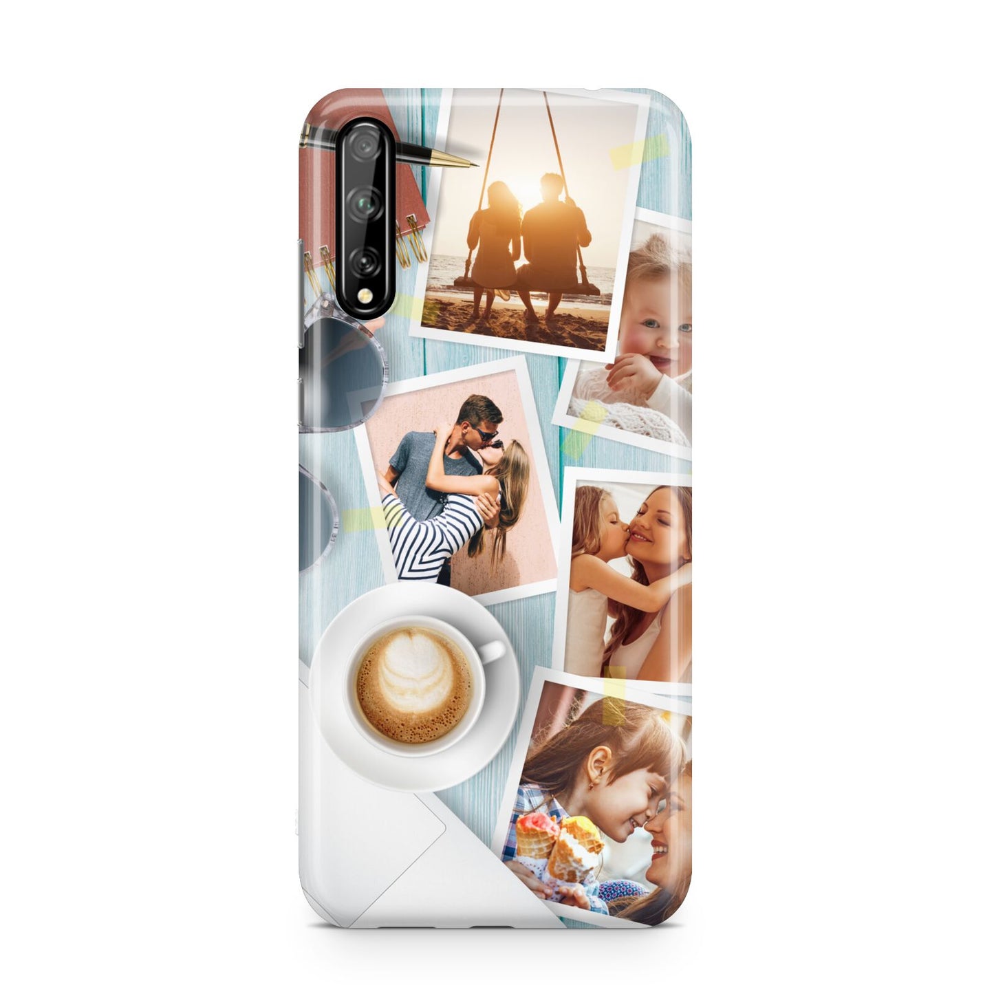 Cafe Scene Photo Montage Upload Huawei Enjoy 10s Phone Case
