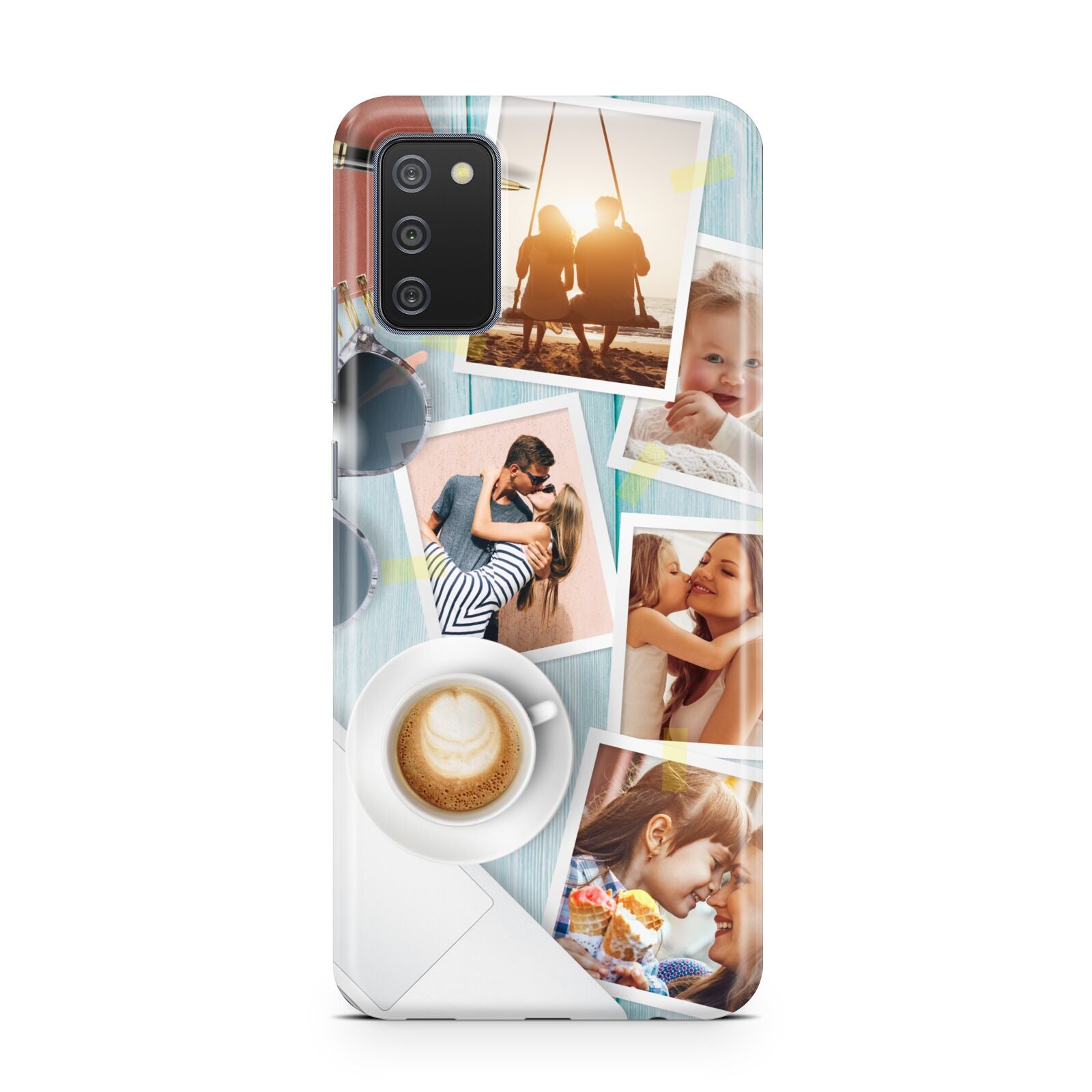 Cafe Scene Photo Montage Upload Samsung A02s Case