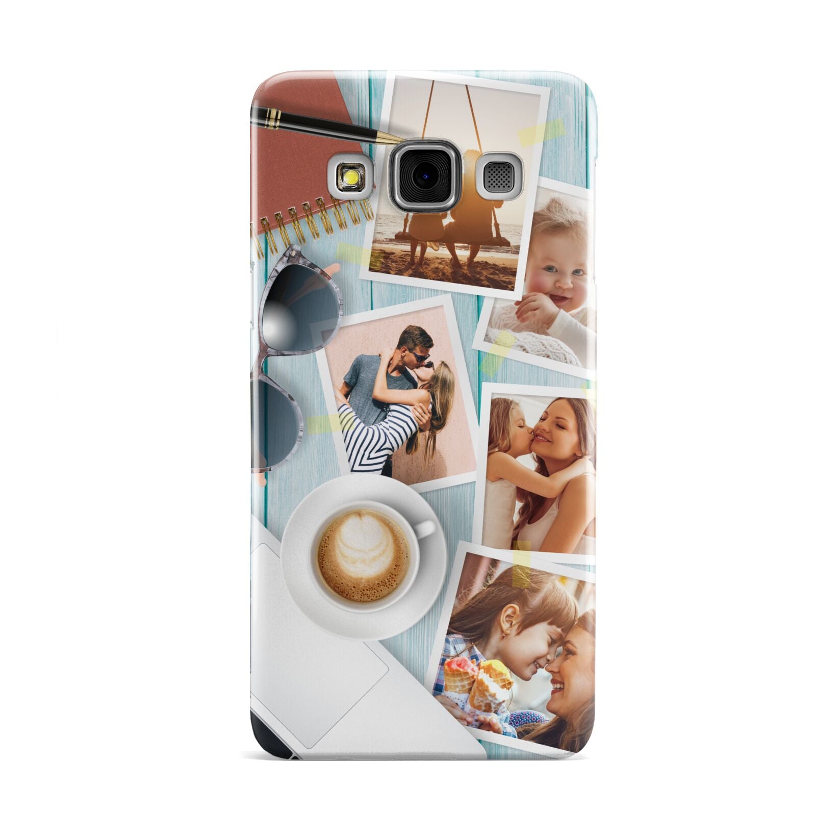 Cafe Scene Photo Montage Upload Samsung Galaxy A3 Case