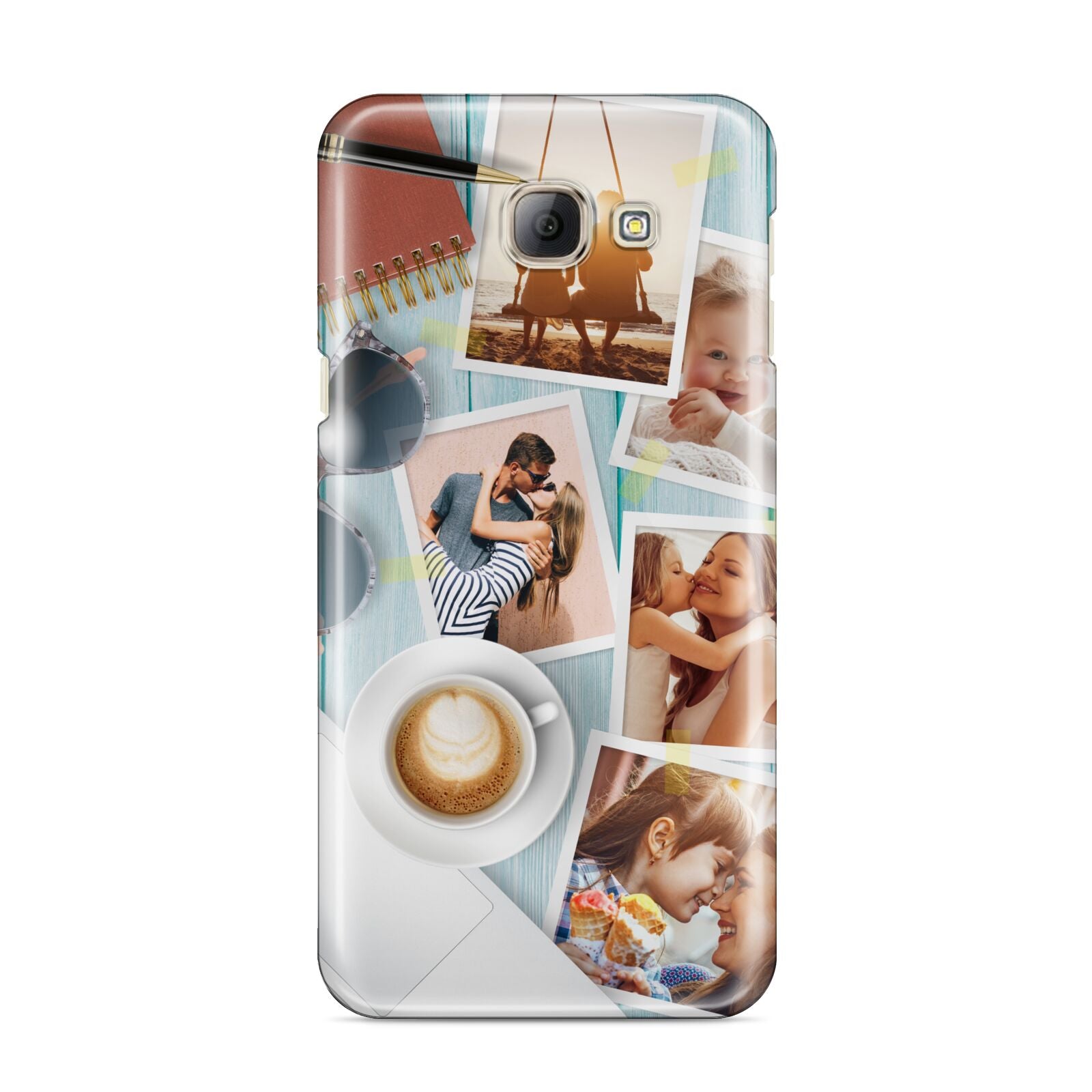Cafe Scene Photo Montage Upload Samsung Galaxy A8 2016 Case