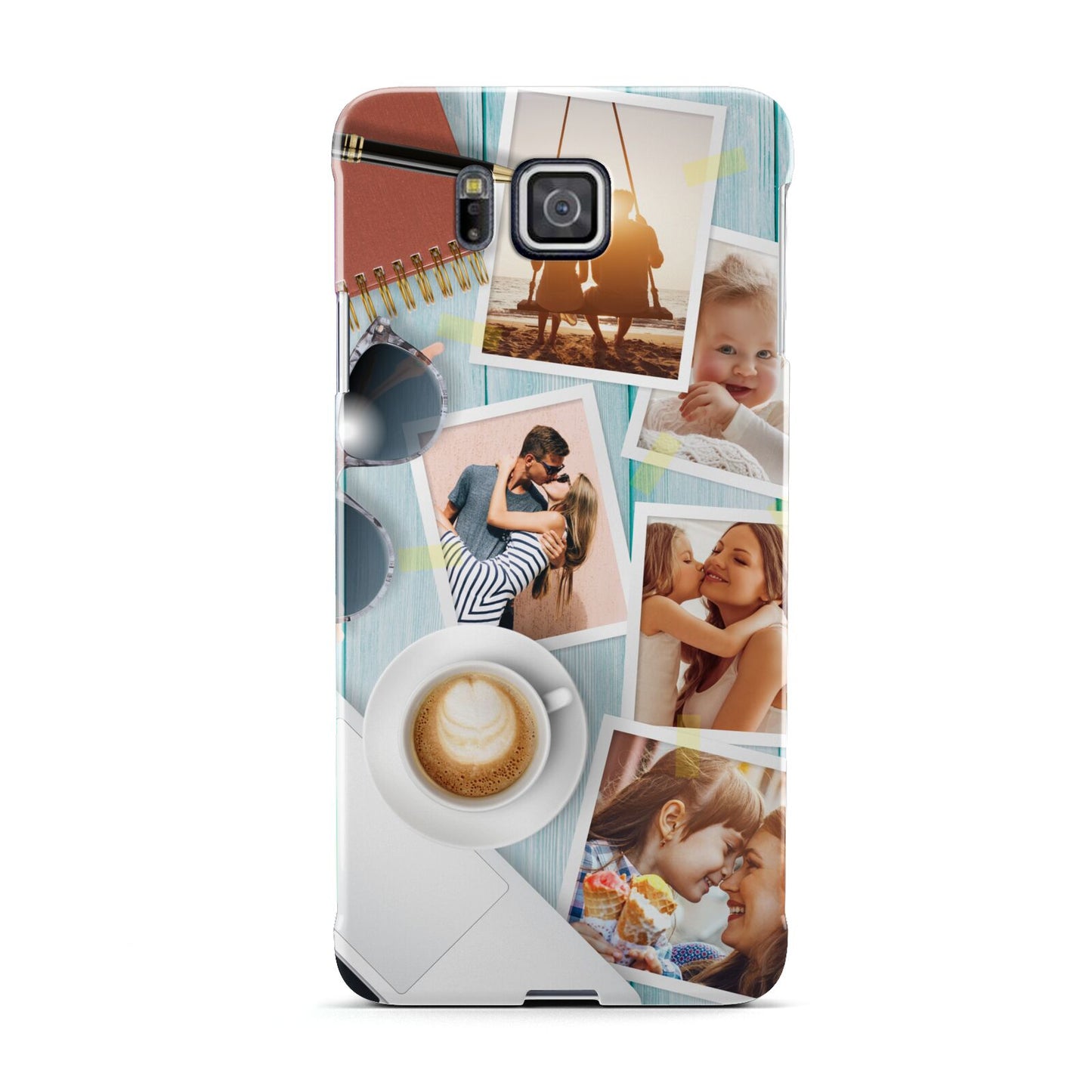 Cafe Scene Photo Montage Upload Samsung Galaxy Alpha Case