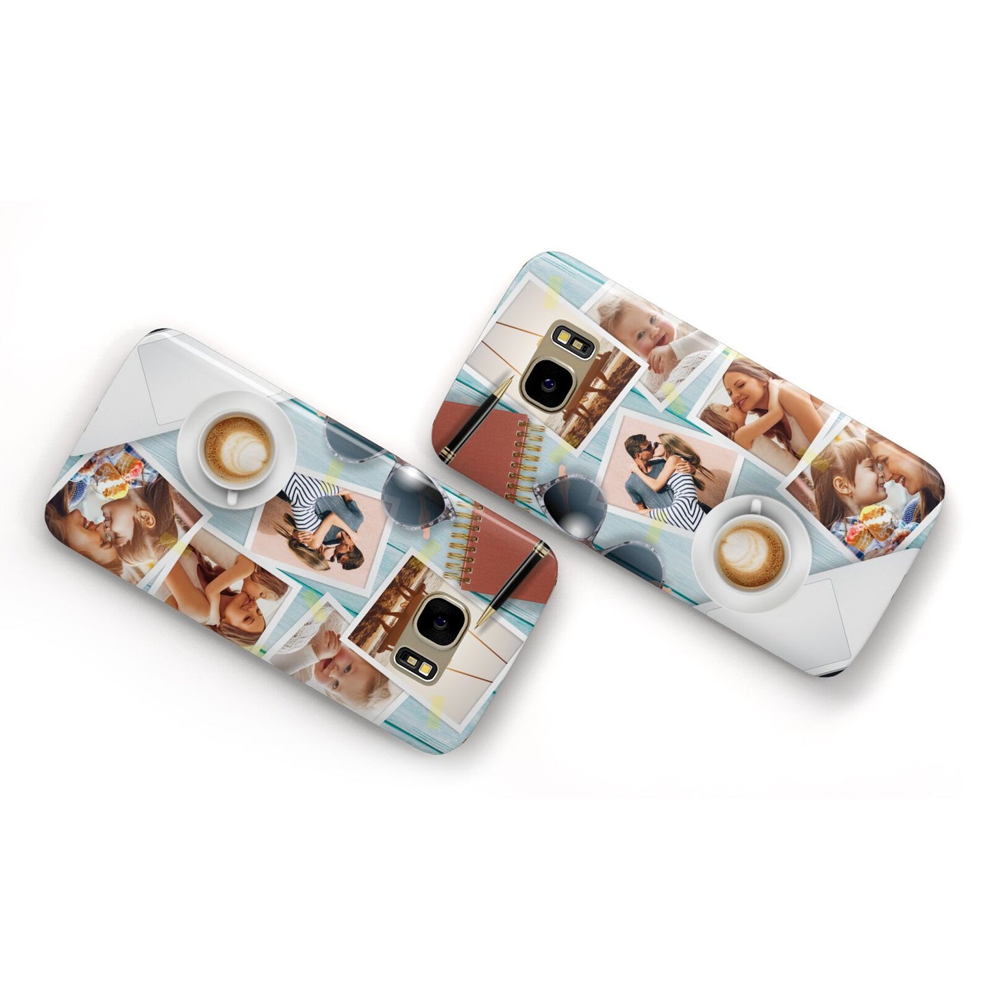 Cafe Scene Photo Montage Upload Samsung Galaxy Case Flat Overview