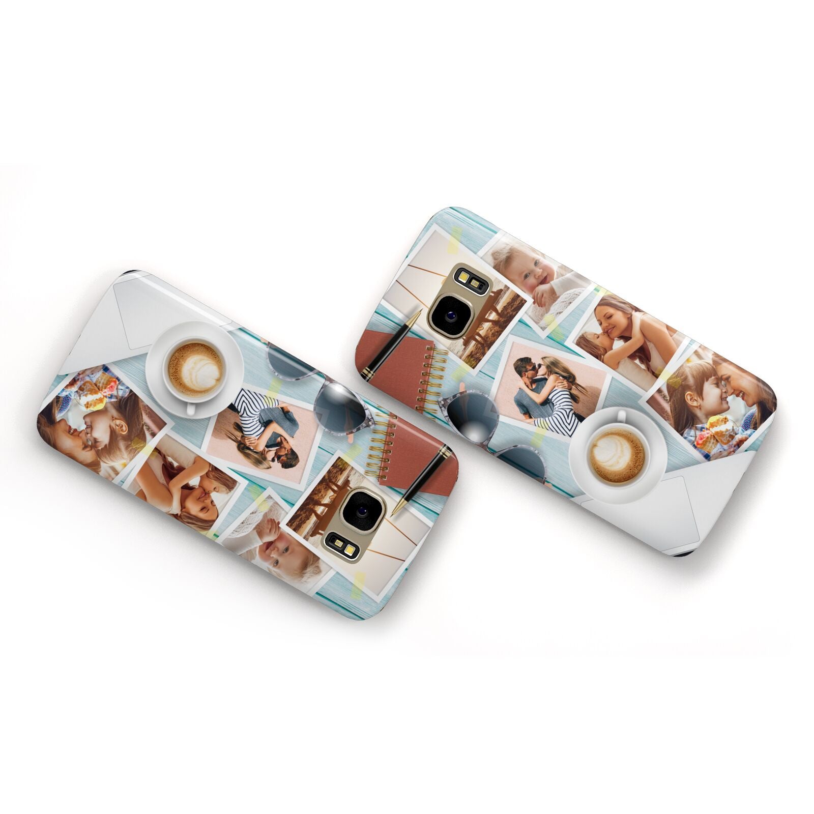 Cafe Scene Photo Montage Upload Samsung Galaxy Case Flat Overview