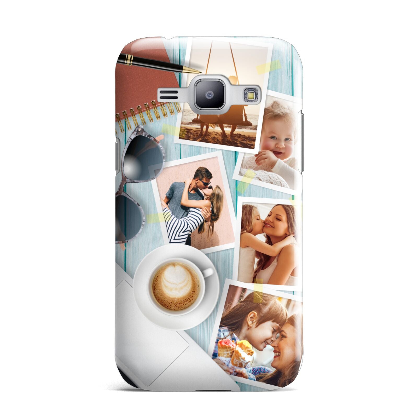 Cafe Scene Photo Montage Upload Samsung Galaxy J1 2015 Case