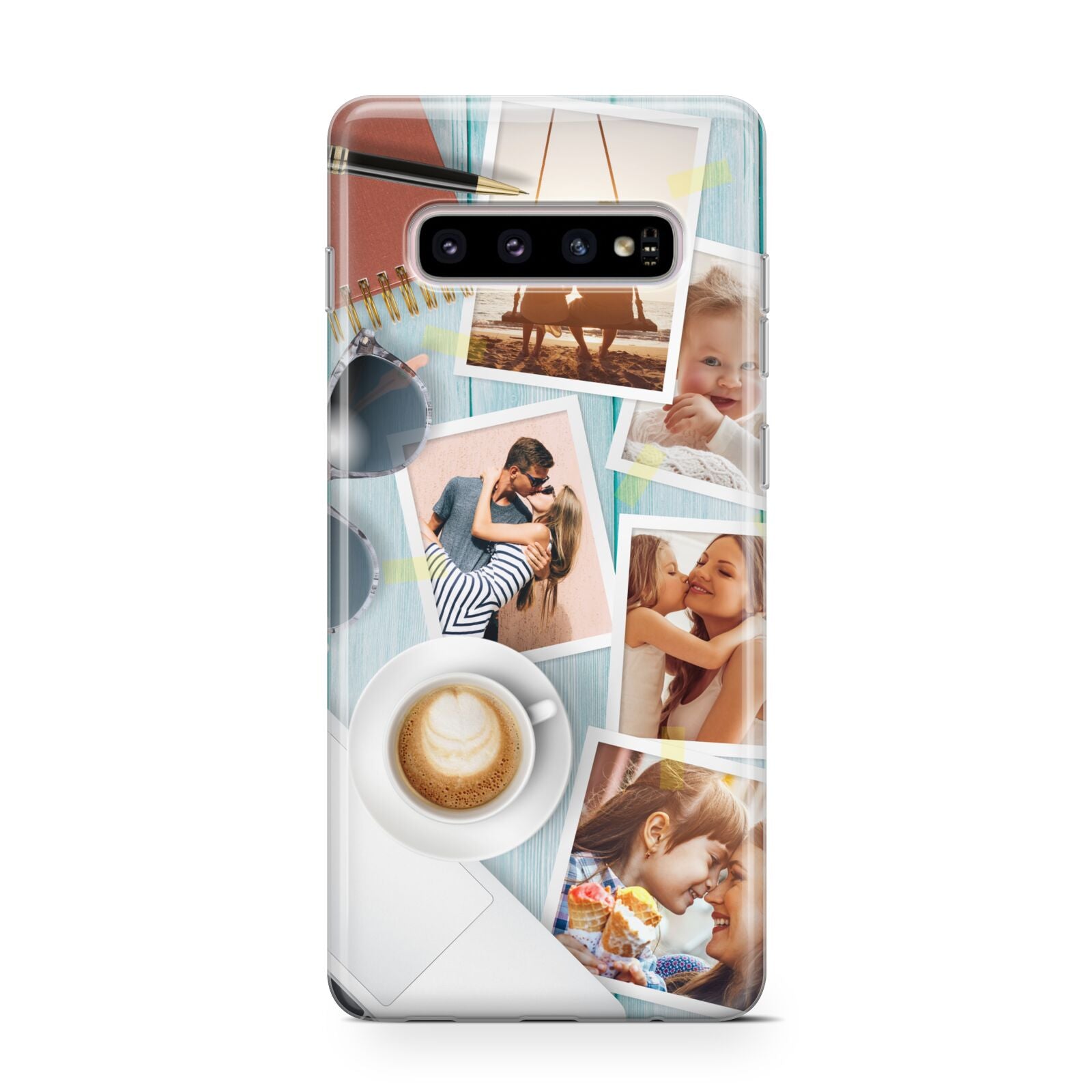 Cafe Scene Photo Montage Upload Samsung Galaxy S10 Case