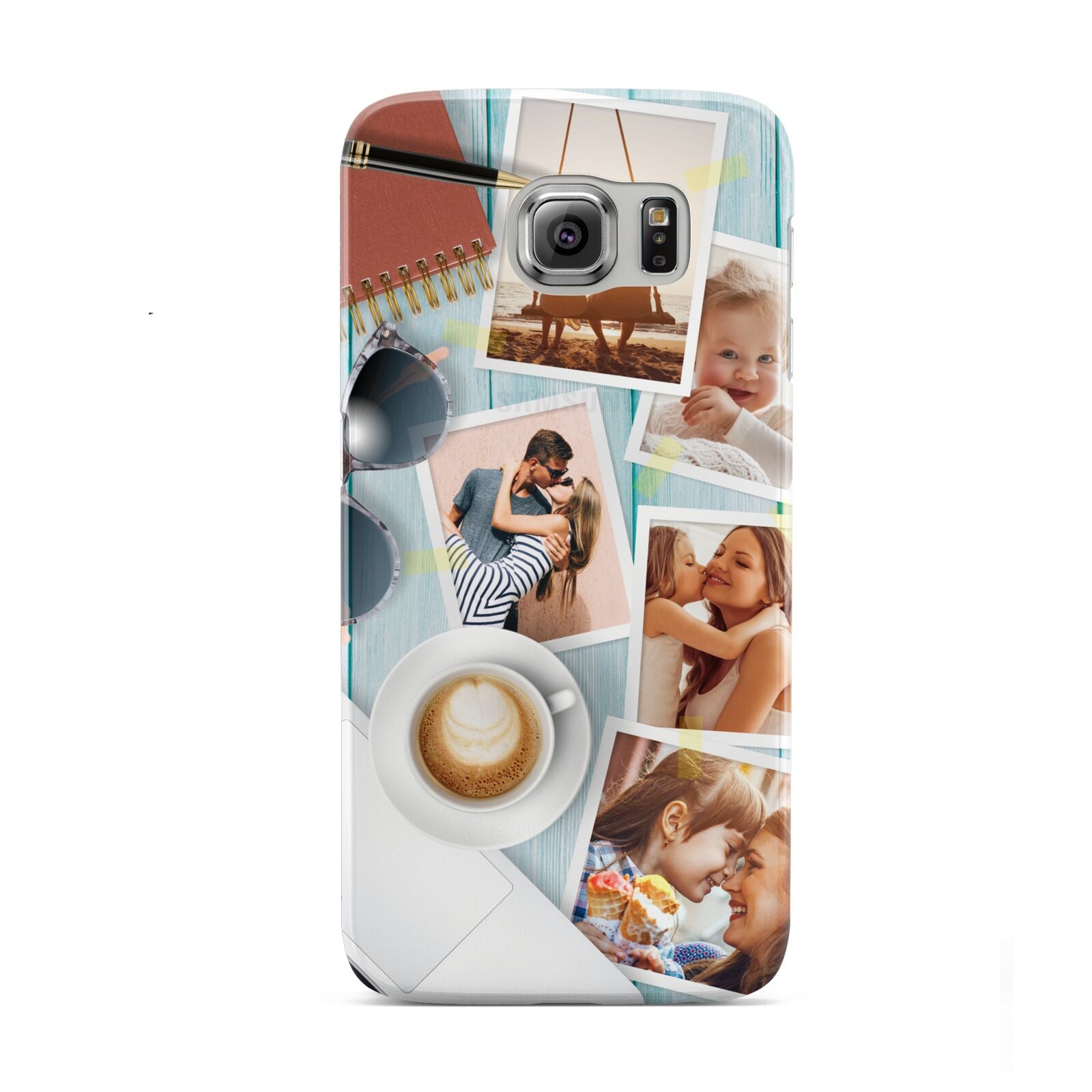 Cafe Scene Photo Montage Upload Samsung Galaxy S6 Case
