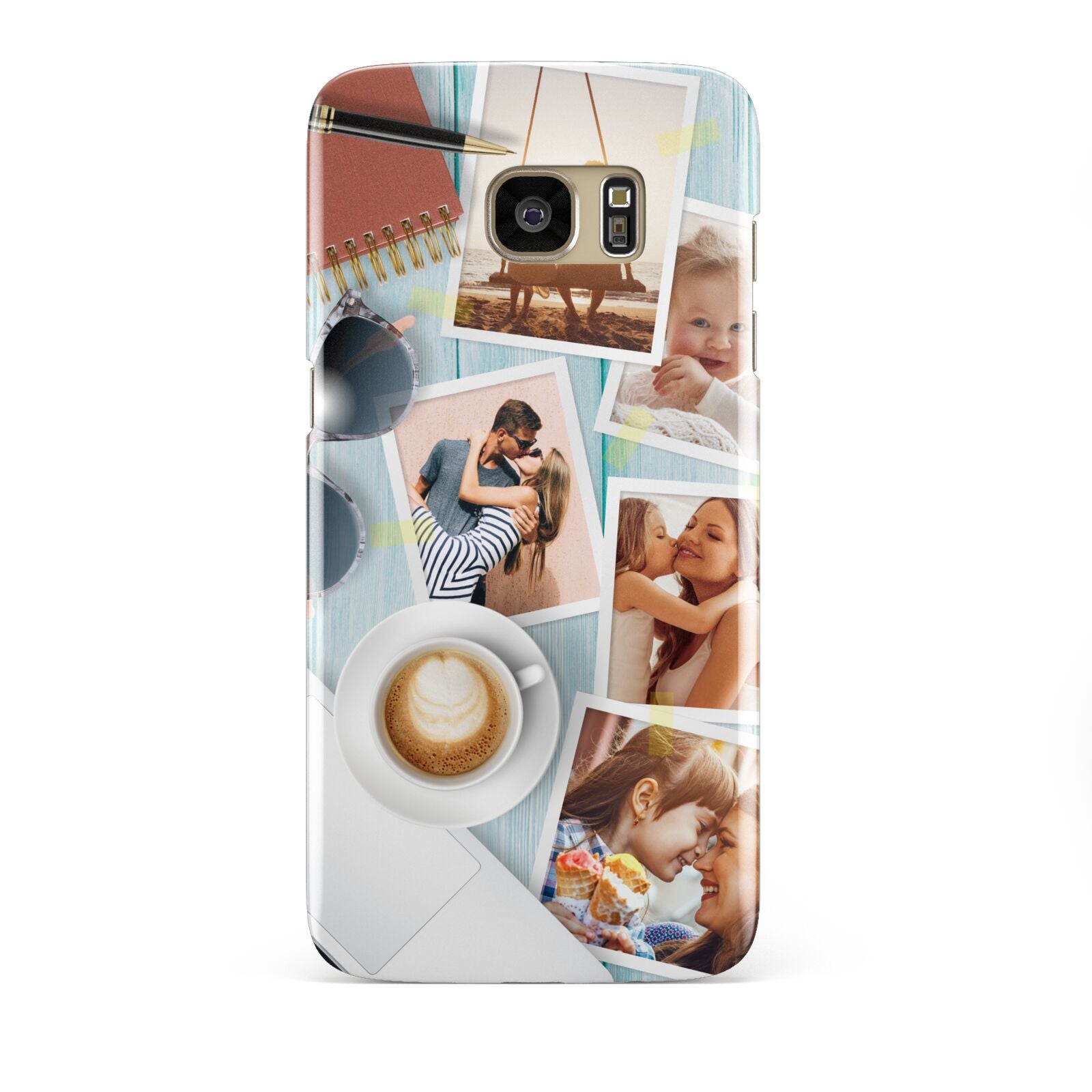 Cafe Scene Photo Montage Upload Samsung Galaxy S7 Edge Case