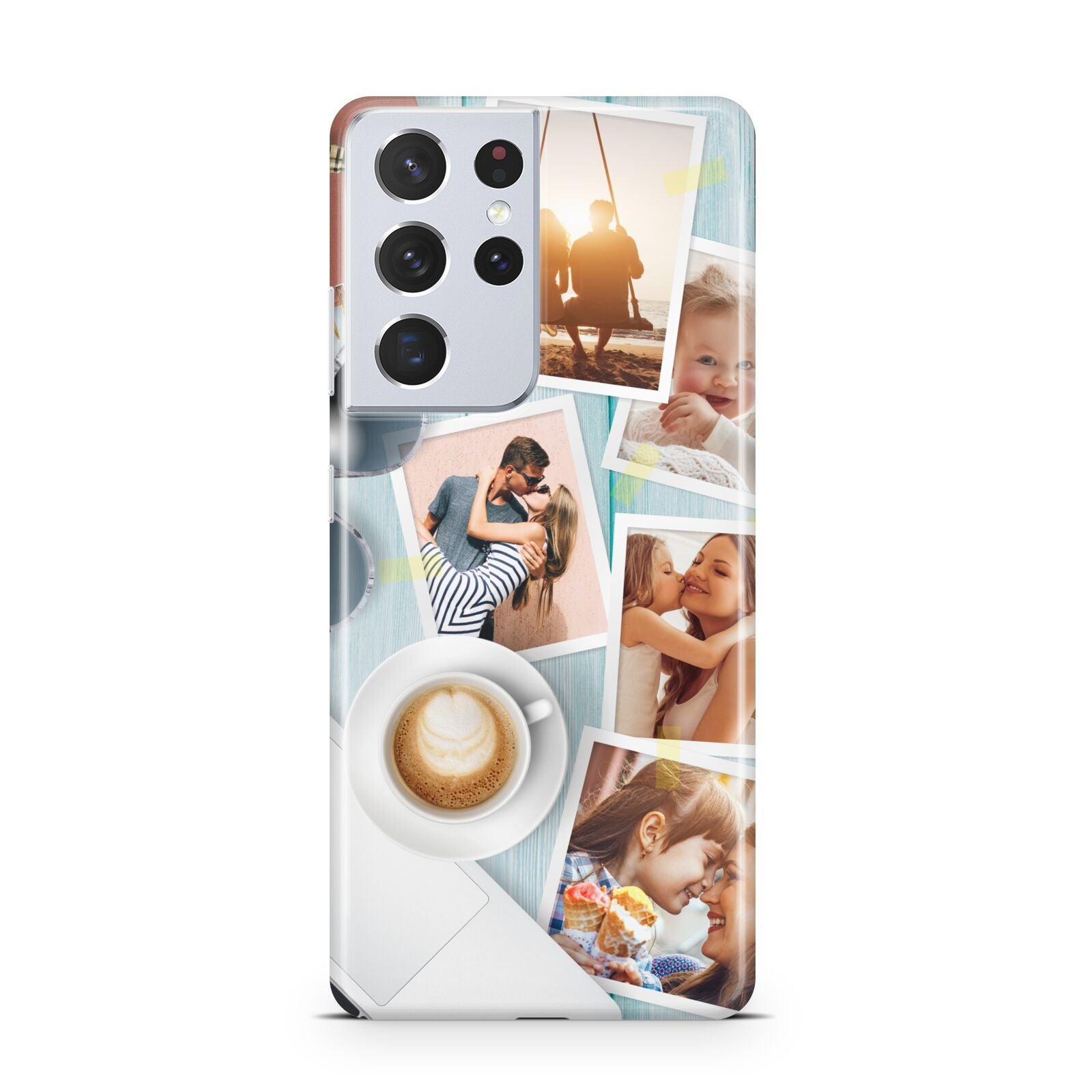 Cafe Scene Photo Montage Upload Samsung S21 Ultra Case