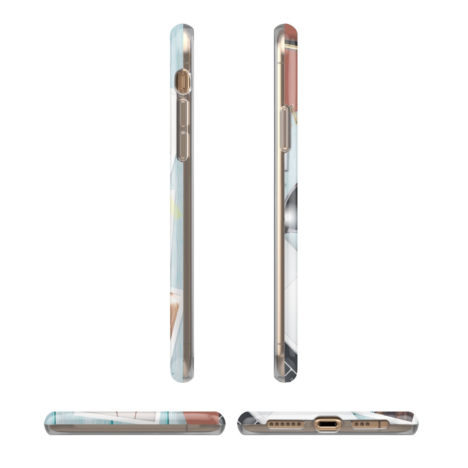 Cafe Scene Photo Montage Upload iPhone 11 3D Tough Case Angle Images