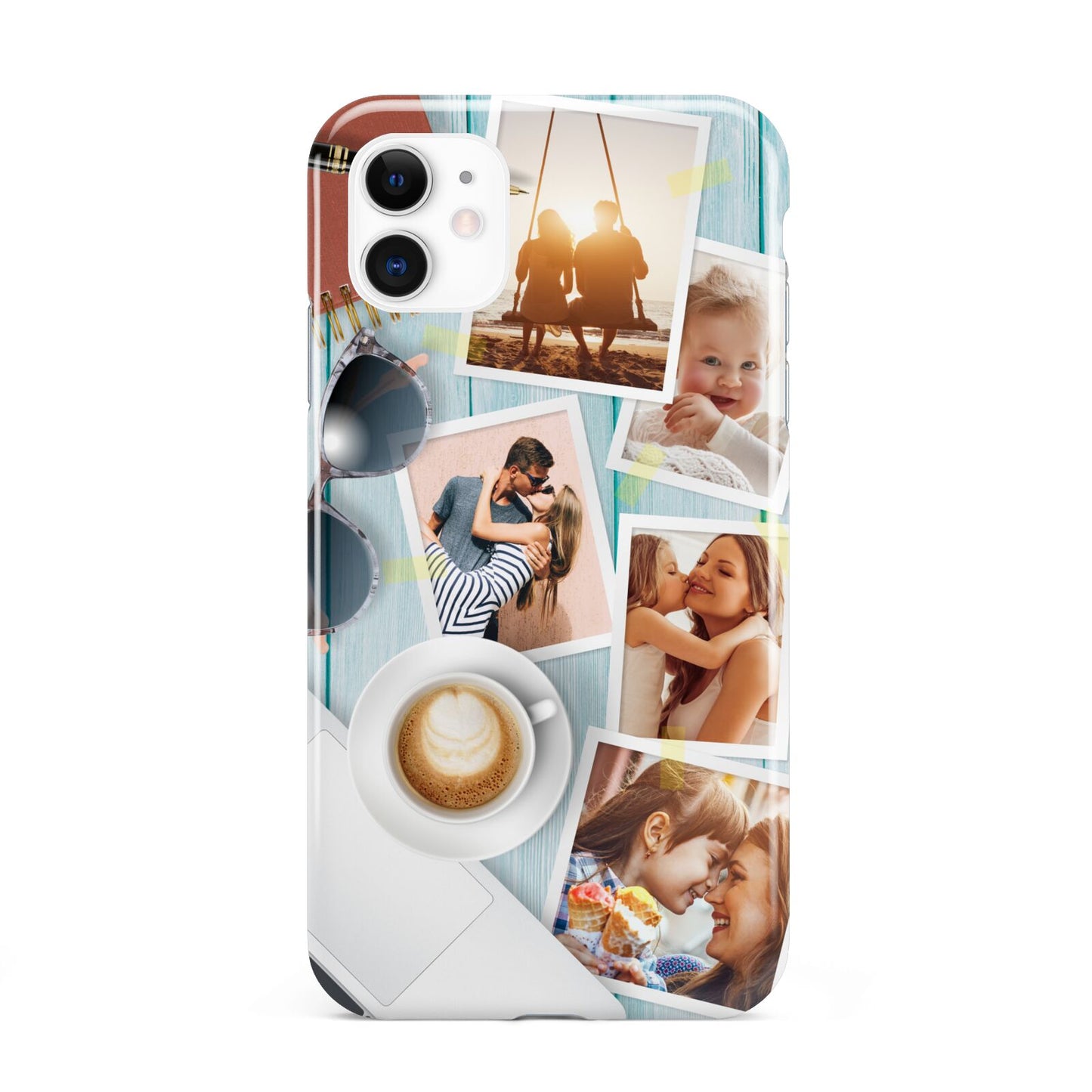 Cafe Scene Photo Montage Upload iPhone 11 3D Tough Case