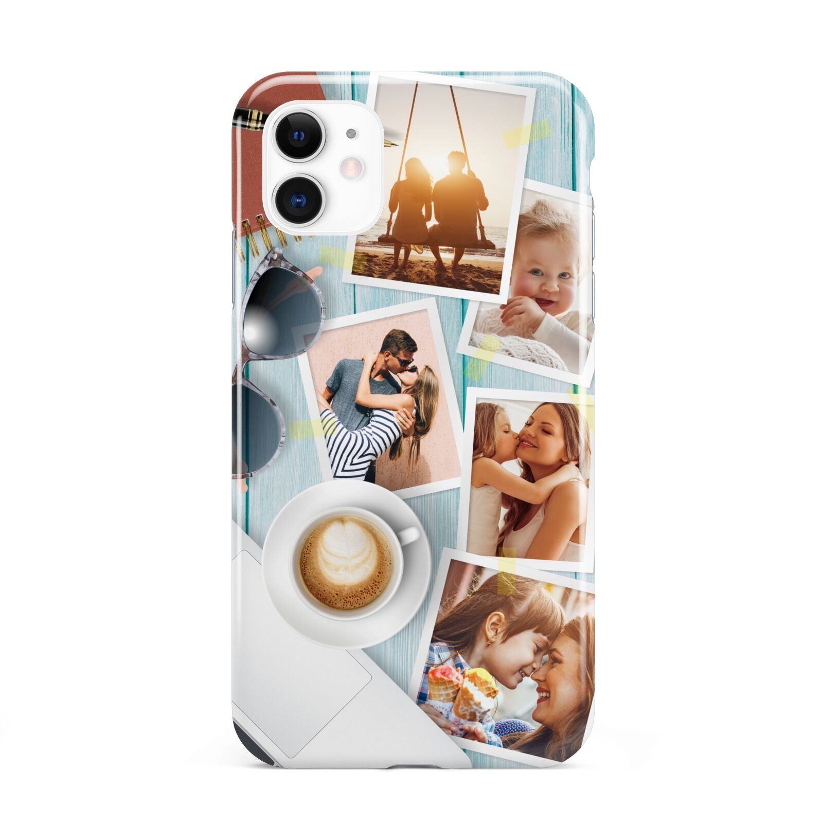 Cafe Scene Photo Montage Upload iPhone 11 3D Tough Case