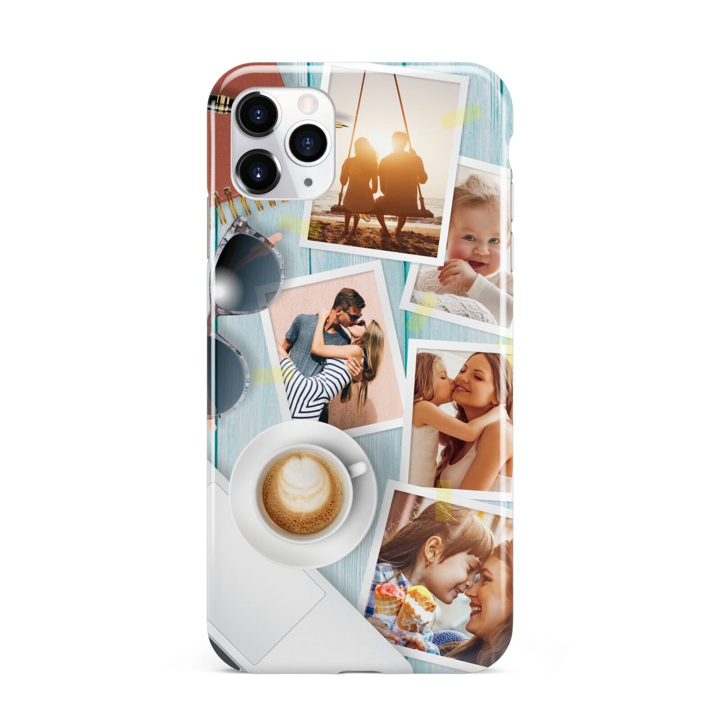Cafe Scene Photo Montage Upload iPhone 11 Pro Max 3D Tough Case