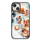 Cafe Scene Photo Montage Upload iPhone 13 Black Impact Case on Silver phone