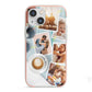 Cafe Scene Photo Montage Upload iPhone 13 Mini TPU Impact Case with Pink Edges