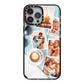 Cafe Scene Photo Montage Upload iPhone 13 Pro Max Black Impact Case on Silver phone