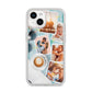 Cafe Scene Photo Montage Upload iPhone 14 Glitter Tough Case Starlight