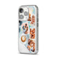 Cafe Scene Photo Montage Upload iPhone 14 Pro Clear Tough Case Silver Angled Image