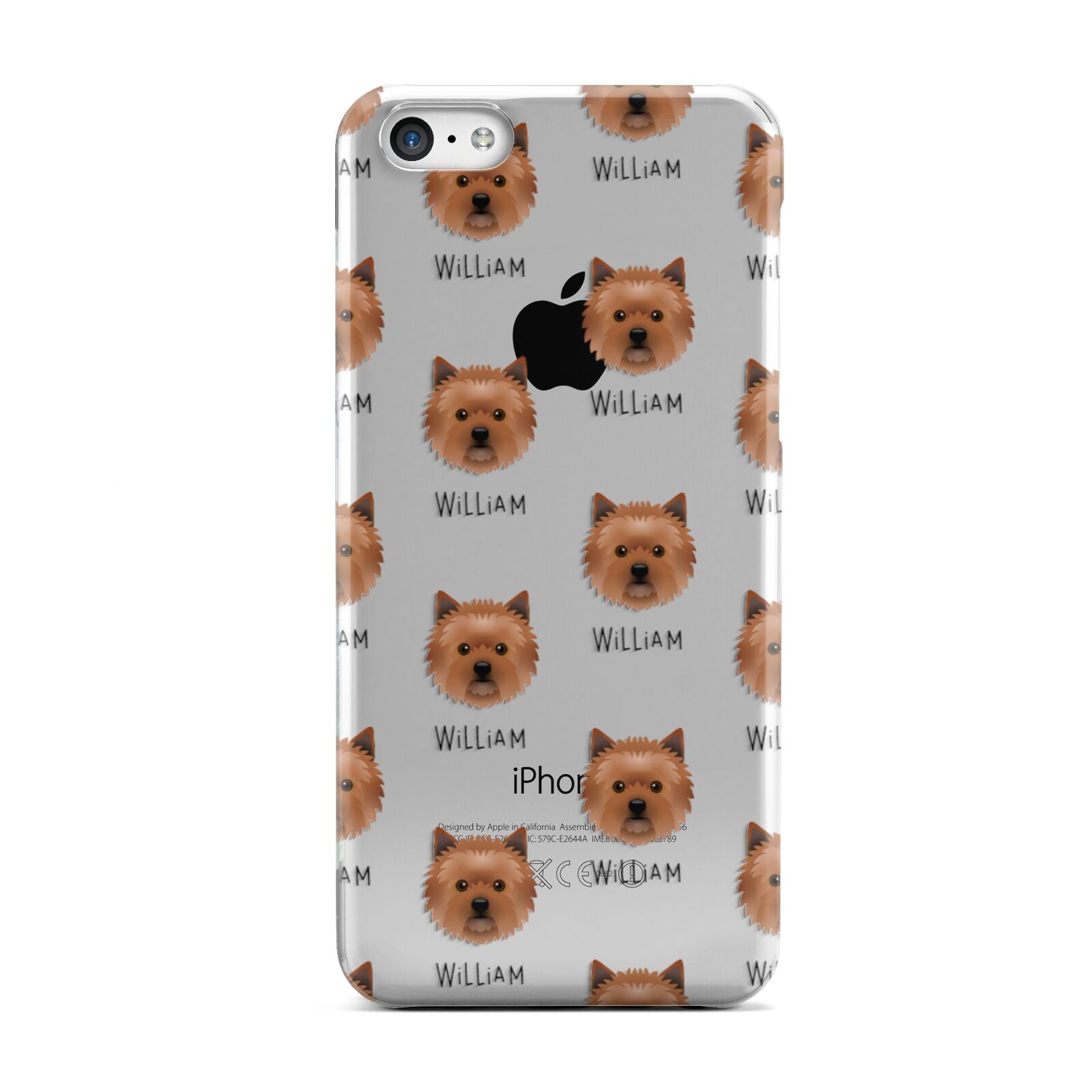 Cairn Terrier Icon with Name Apple iPhone 5c Case