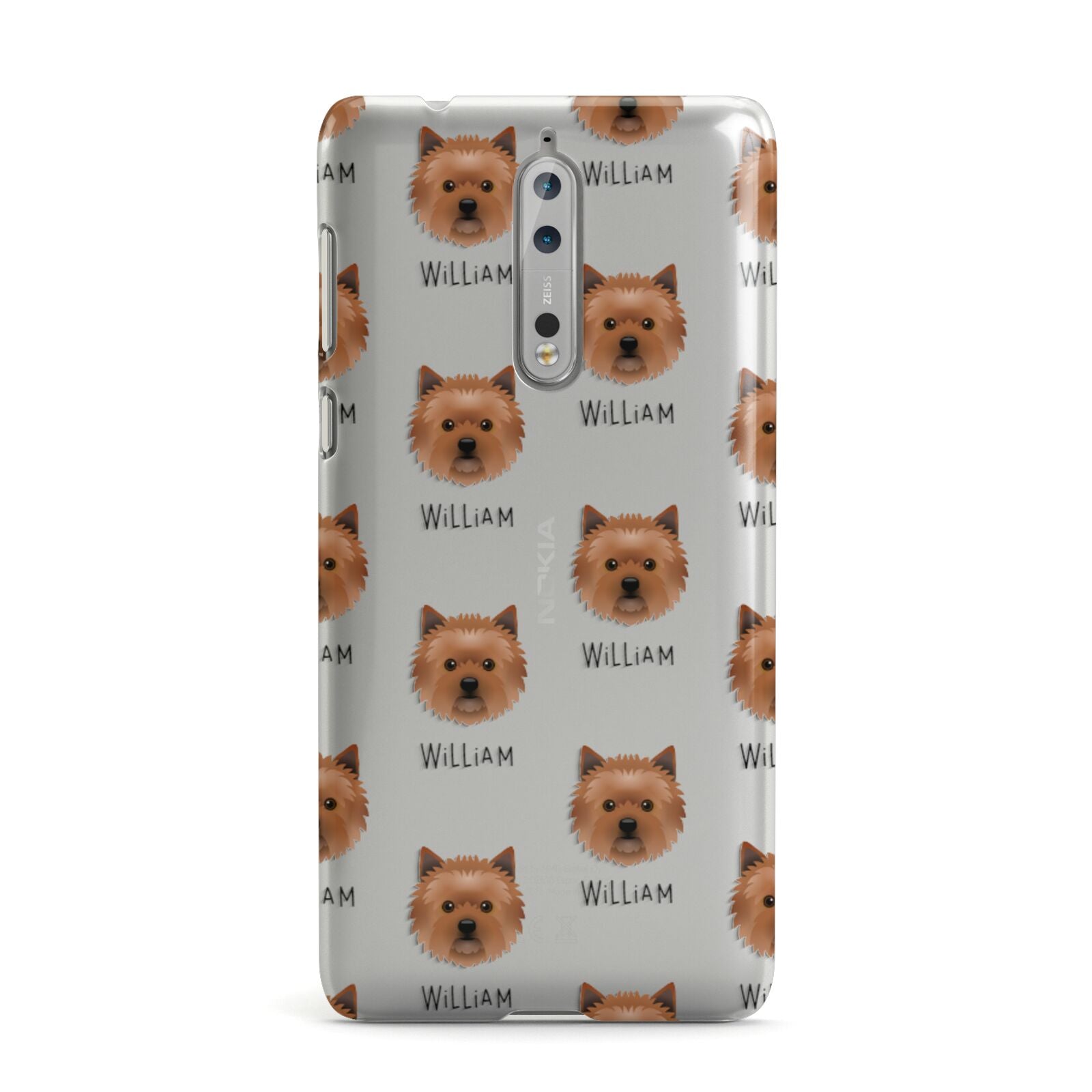 Cairn Terrier Icon with Name Nokia Case
