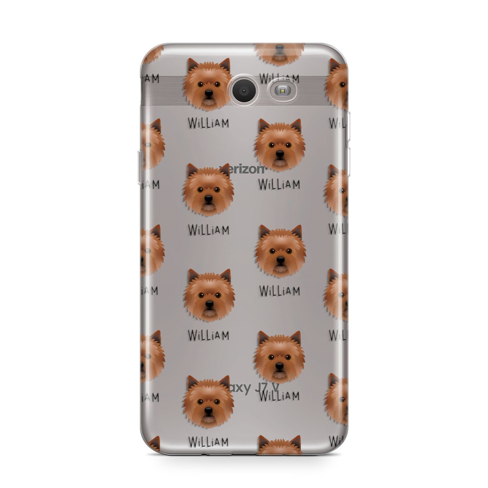 Cairn Terrier Icon with Name Samsung Galaxy J7 2017 Case