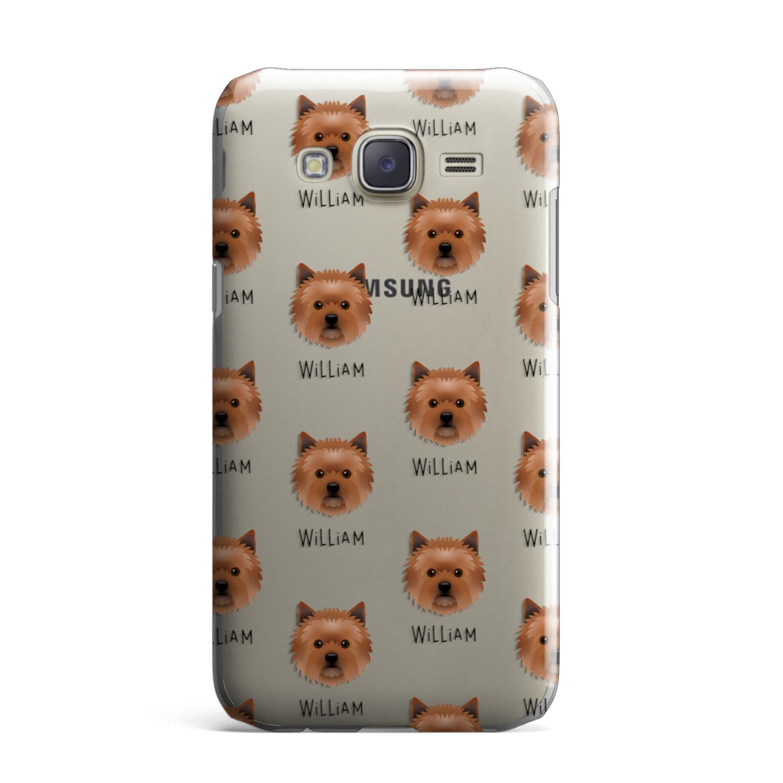 Cairn Terrier Icon with Name Samsung Galaxy J7 Case