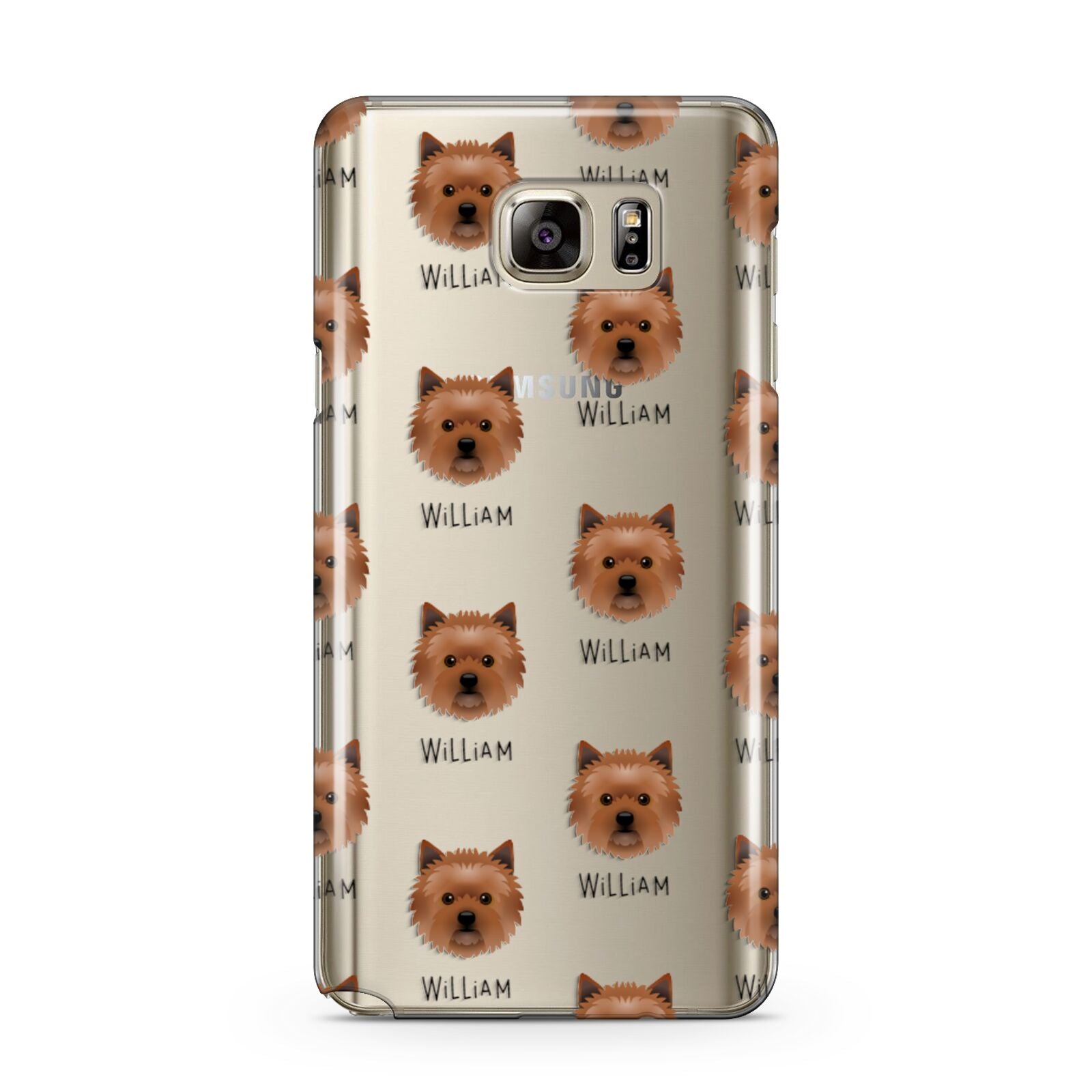 Cairn Terrier Icon with Name Samsung Galaxy Note 5 Case
