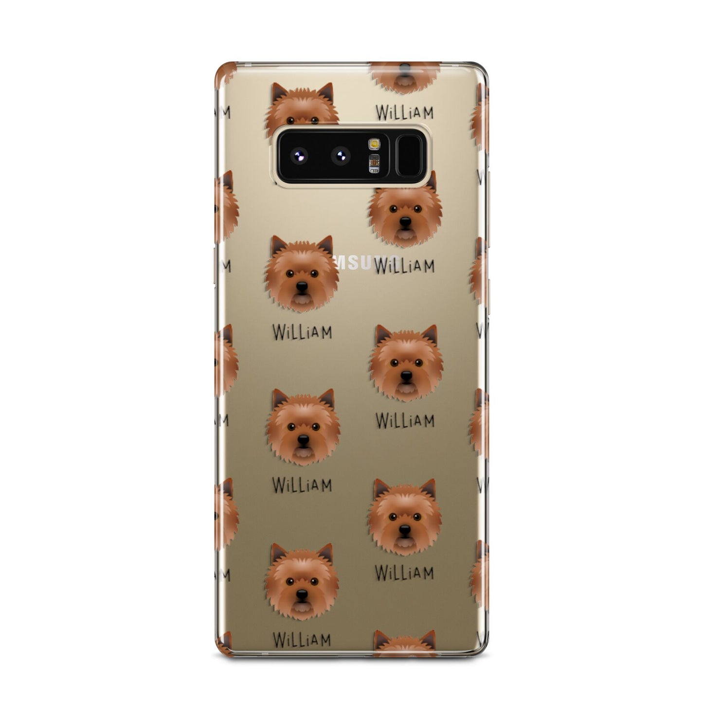 Cairn Terrier Icon with Name Samsung Galaxy Note 8 Case